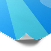 レインボーボケ学校/ポートレート写真ブース背景 ポスター (角)