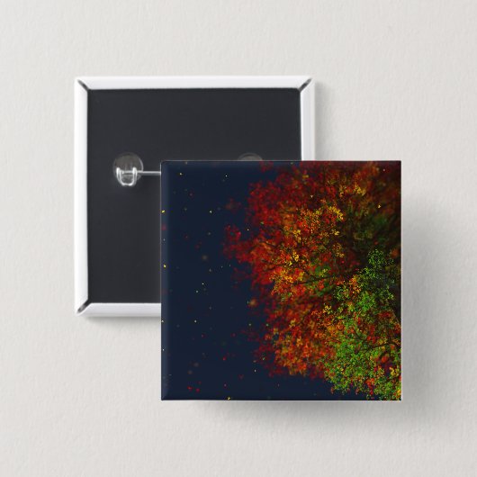 レインボーボタンの落下 缶バッジ (正面&裏面)