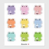 レインボーボバカエル シール (シート)