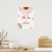 レインボーボホここ来赤ちゃんシャワー歓迎 ポスター (キッチン)