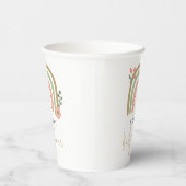 レインボーボホベイビーシャワーミュート色アースキュート 紙コップ (右)