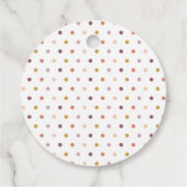 レインボーボホーピーチパープルベビーシャワー フェイバータグ (裏面)