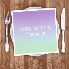 レインボーボーイバースデーパーティー スタンダードランチョンナプキン