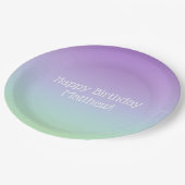 レインボーボーイバースデーパーティー ペーパープレート (アングル)