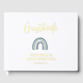 レインボーボーイベビーシャワー ゲストブック (正面)