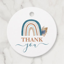 レインボーボーイベビーシャワー フェイバータグ