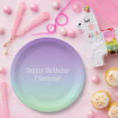 レインボーボーイ誕生日パーティー ペーパープレート (パーティー)