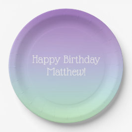 レインボーボーイ誕生日パーティー ペーパープレート