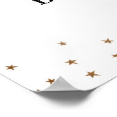 レインボーボーツインズベビーシャワーウェルカムサイン ポスター (角)