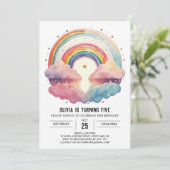 レインボーボーホクラウドガール誕生日 招待状 (スタンド正面)