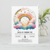 レインボーボーホクラウドガール誕生日 招待状 (スタンド正面)