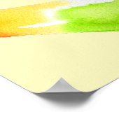 レインボーポスキュートなフードアート ポスター (角)