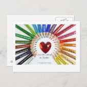 レインボーポストカードのカラー ポストカード (正面/裏面)