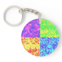 レインボーポップ・アートのアートバブルラップ