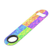 レインボーポップ・アートのアートバブルラップ スピード栓抜き (正面アングル)