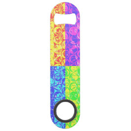 レインボーポップ・アートのアートバブルラップ スピード栓抜き