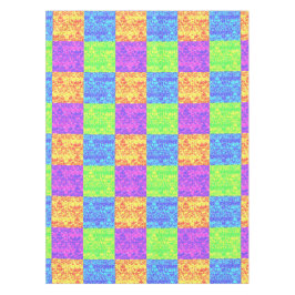 レインボーポップ・アートのアートバブルラップ テーブルクロス