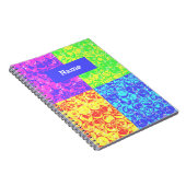レインボーポップ・アートのアートバブルラップ ノートブック (右側)