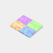 レインボーポップ・アートのアートバブルラップ ポストイット (アングル)