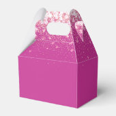 レインボーポップ・アートのイットガール誕生日ピンク フェイバーボックス (裏面サイド)