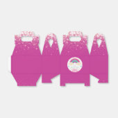 レインボーポップ・アートのイットガール誕生日ピンク フェイバーボックス (折り畳みなし)