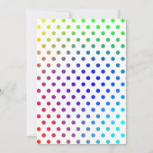 レインボーポップ・アートのイットファイドゲットバブルバースデーパーティー 招待状 (裏面)