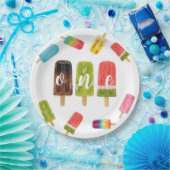 レインボーポップ・アートの誕生日第1誕生日 ペーパープレート (パーティー)