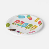 レインボーポップ・アートの誕生日3rd誕生日 ペーパープレート (アングル)