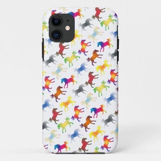 レインボーポニー対角線 Case-Mate iPhoneケース (裏面)