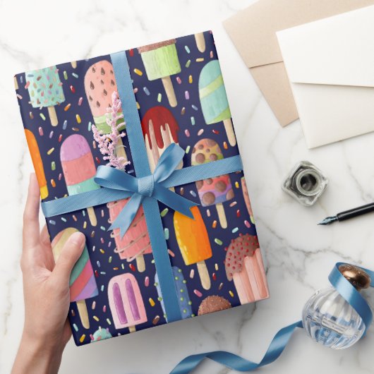 レインボーポピックスラッピング転が紙 ラッピングペーパー (ギフト)