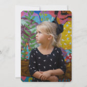 レインボーポプシクルサマー誕生日招待状 招待状 (裏面)