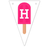 レインボーポプシクルズキッズハッピーバースデー バンティングフラッグ (第2の旗)