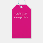 レインボーポルカハートオンイエロー ギフトタグ (裏面)