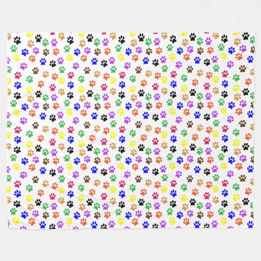 レインボーポープリントパターンフリースブランケット フリースブランケット (正面(横))