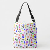 レインボーポープリントパントートバッグ クロスボディバッグ (正面)