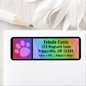 レインボーポープリント住所 シール (インサイチュ)