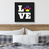 レインボーポー キャンバスプリント (インサイチュ (寝室))