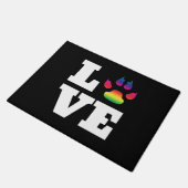 レインボーポー ドアマット (アングル)