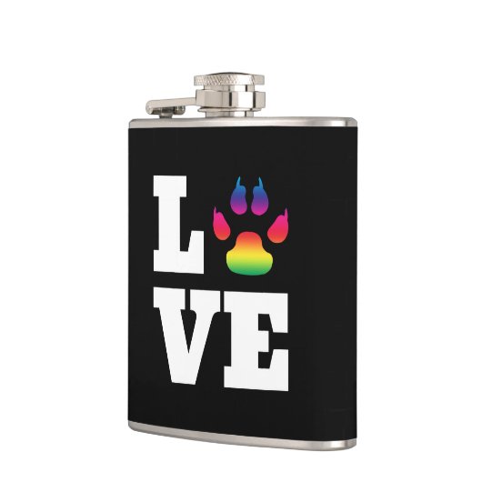 レインボーポー フラスク (左)