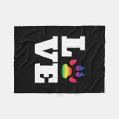 レインボーポー フリースブランケット (正面(横))