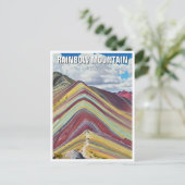 レインボーマウンテンクスコペルー ポストカード (スタンド正面)