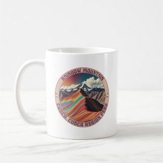 レインボーマウンテンクスコ，クスコリージョンペルー コーヒーマグカップ
