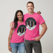 レインボーマウンテンズエイリアン宇宙船 Tシャツ (ユニセックス)