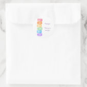 レインボーマカロンガールズ誕生祝い ラウンドシール (バッグ)