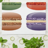 レインボーマカロン キッチンタオル (折り畳み)