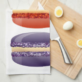 レインボーマカロン キッチンタオル (四つ折り)