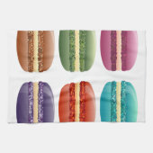 レインボーマカロン キッチンタオル (横)