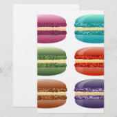 レインボーマカロン 便箋 (正面/裏面)