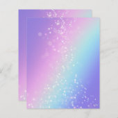 レインボーマジカルスパークルスターズスクラップブック紙 (正面/裏面)