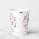 レインボーマジカルユニコーンガール1st誕生日パーティー 紙コップ (右)